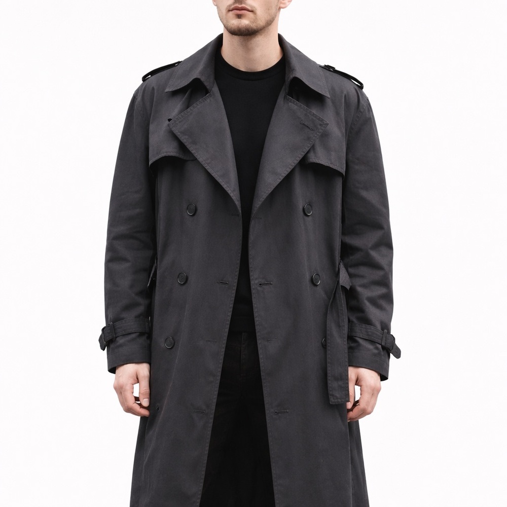 Vintage Yves Saint Laurent Wool-Lined Trench Coat